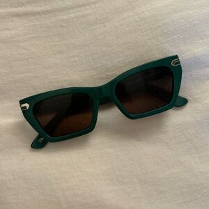 Emerald Green Women's Sunglasses - never been worn !